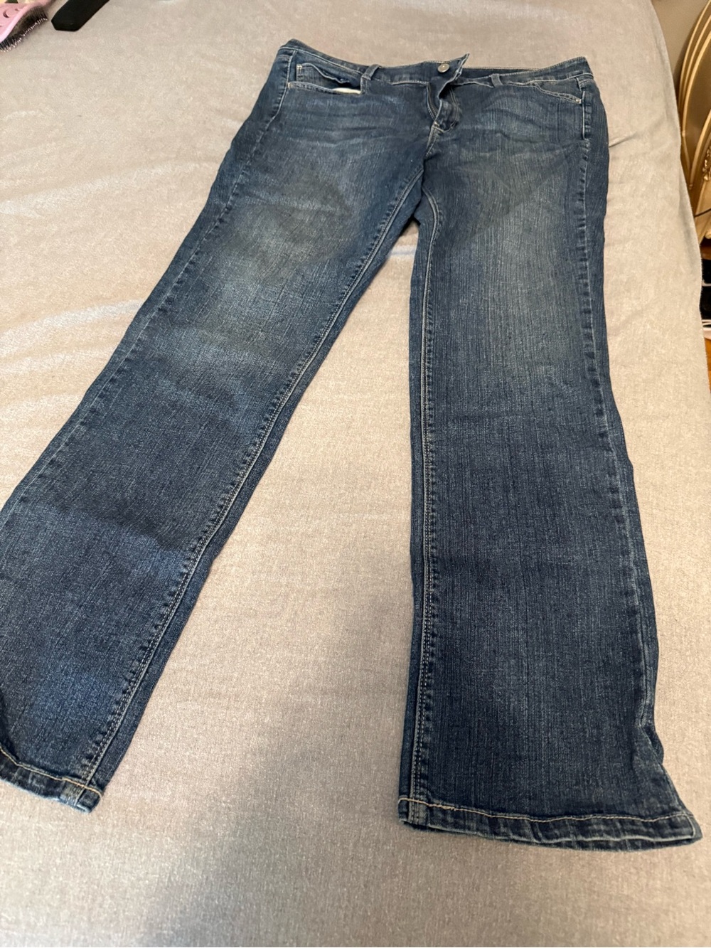 White House Black Market Women's Dark Blue Boot Cut Jeans